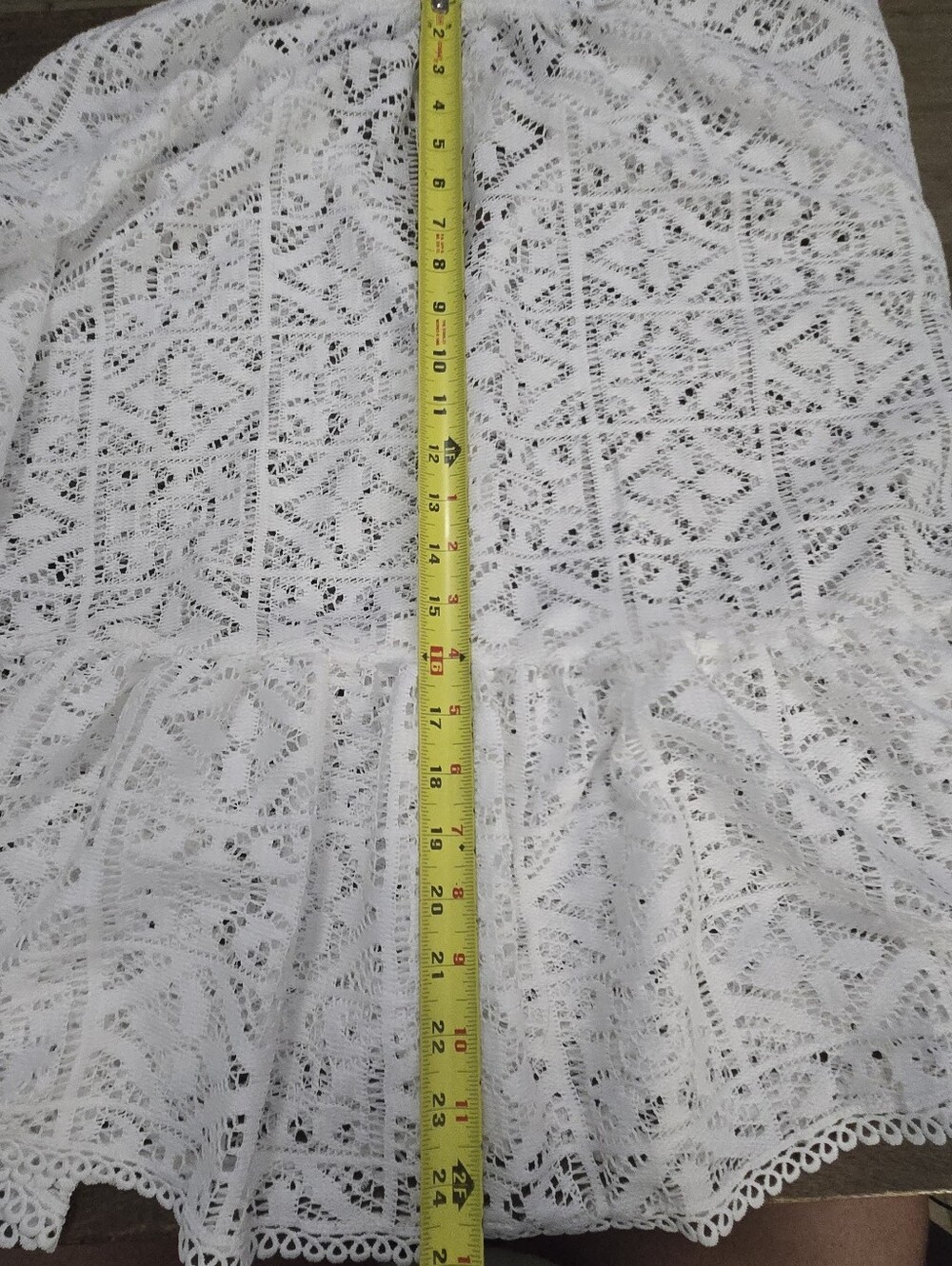 Cato White Lace Peplum Blouse Resortwear, Festival, White Night, Cruise Cover Up - Picture 8 of 13